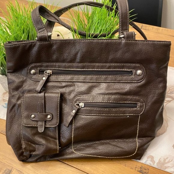 Avon Handbags - 🍊Avon Brown Multipocket Bag w/ Wallet